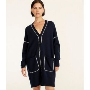 BELT NOT INCLUDED J. Crew Wool - Cashmere Cardigan Dress